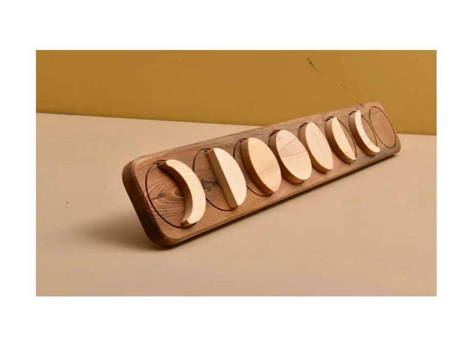Utukutu Wooden Insert Phases Of The Moon | Montessori Aids