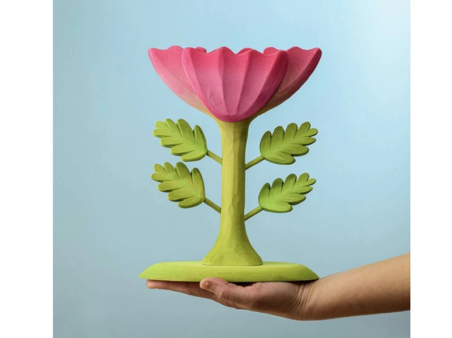 Utukutu Large Pink Wooden Flower | Toys