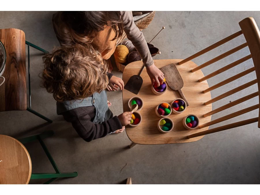 Utukutu Wooden Rainbow Eggs (36Pcs) | Toys