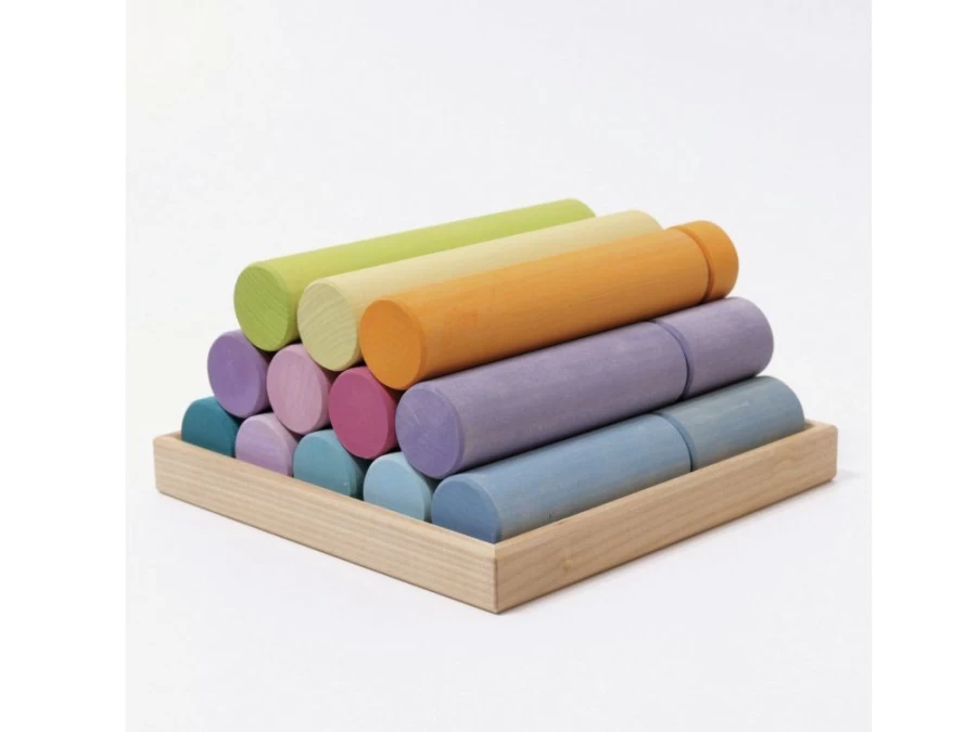 Utukutu Large Building Rollers Pastel | Toys