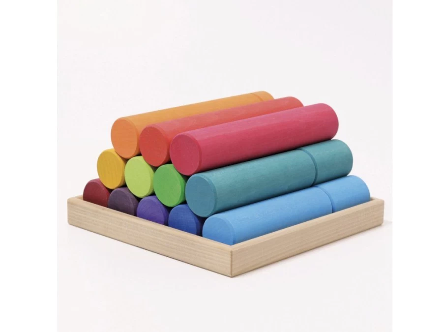 Utukutu Large Building Rollers Pastel | Toys