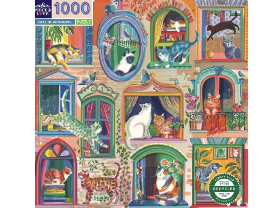 Utukutu Cats In The Window 1000 Pieces | Toys