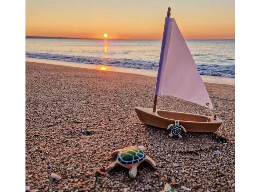 Utukutu Wooden Boat With A White Sail | Novinky