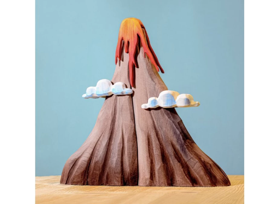 Utukutu Set Vulcan, Lava Si Nori (Volcano, Lava And Clouds) | Toys