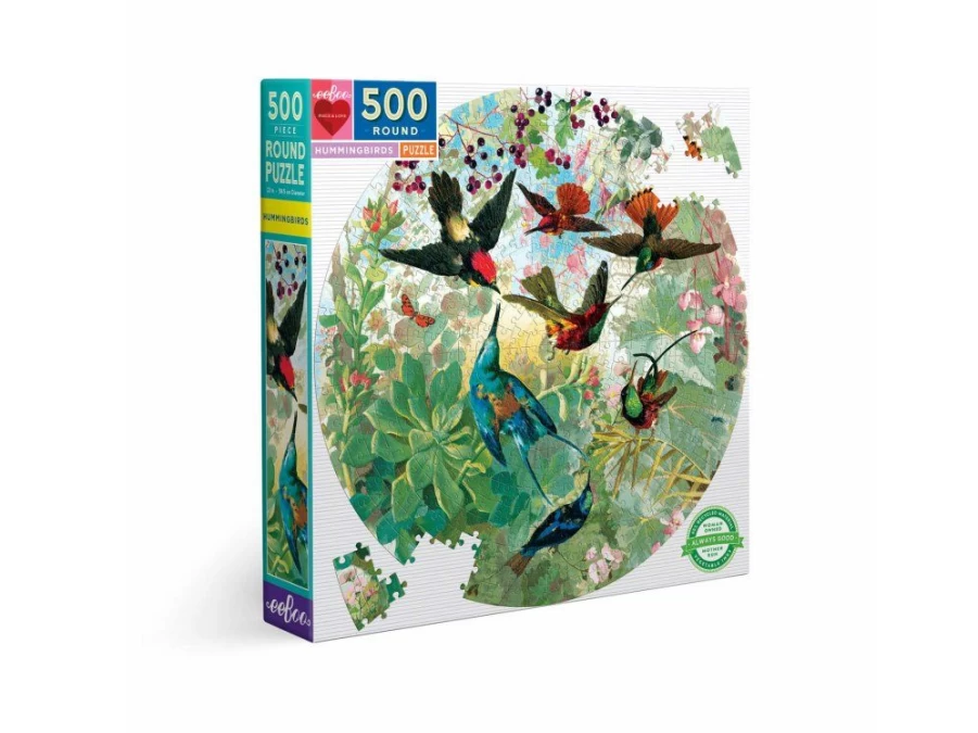 Utukutu Hummingbirds 500 Piece Round Puzzle | Toys