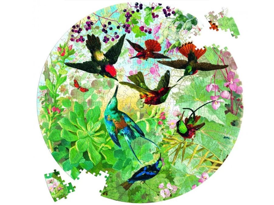 Utukutu Hummingbirds 500 Piece Round Puzzle | Toys