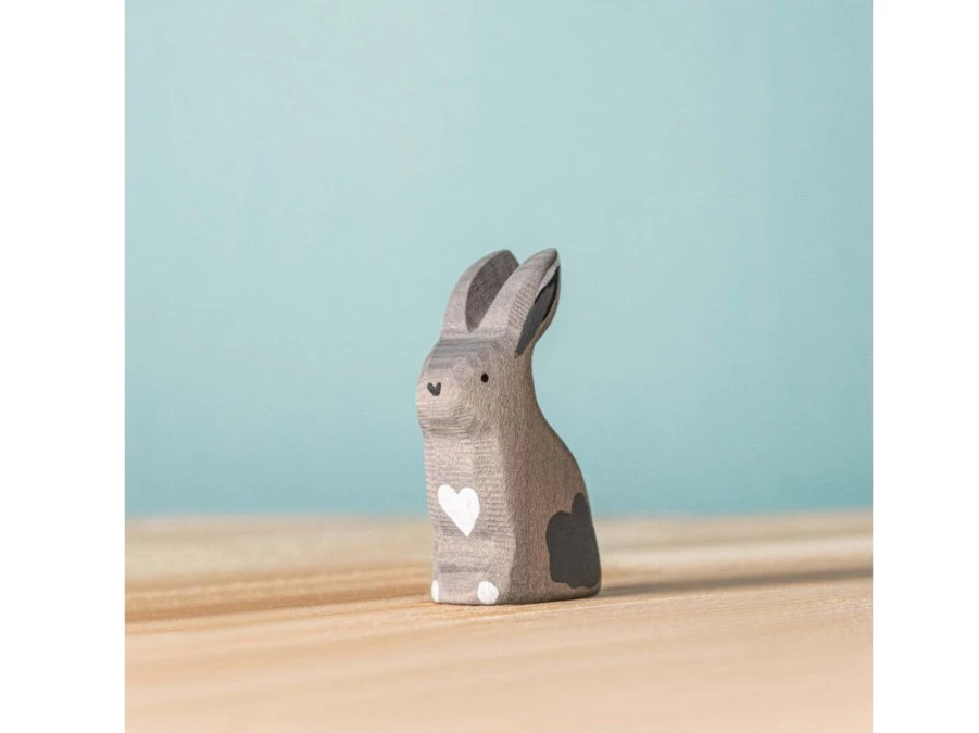 Utukutu Wooden Animal Gray Bunny | Toys