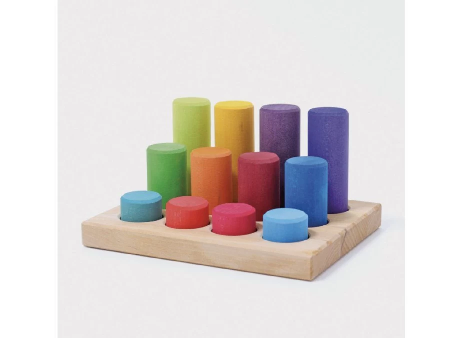 Utukutu Stacking Game Small Rainbow Rollers | Toys