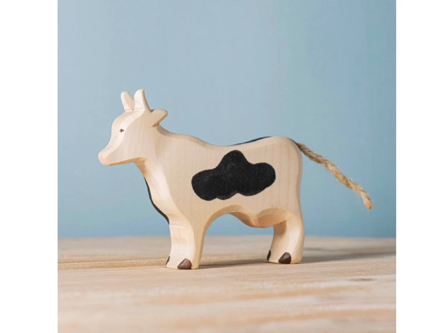 Utukutu Wooden Cow (Black And White) | Toys