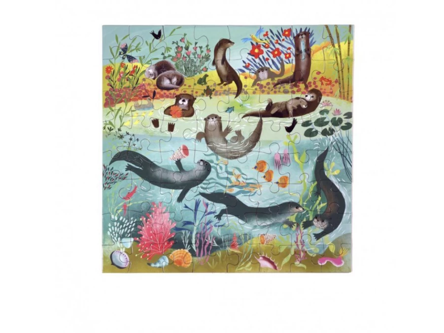 Utukutu Puzzle Otters 64 Pieces | Toys