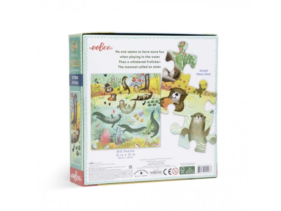 Utukutu Puzzle Otters 64 Pieces | Toys