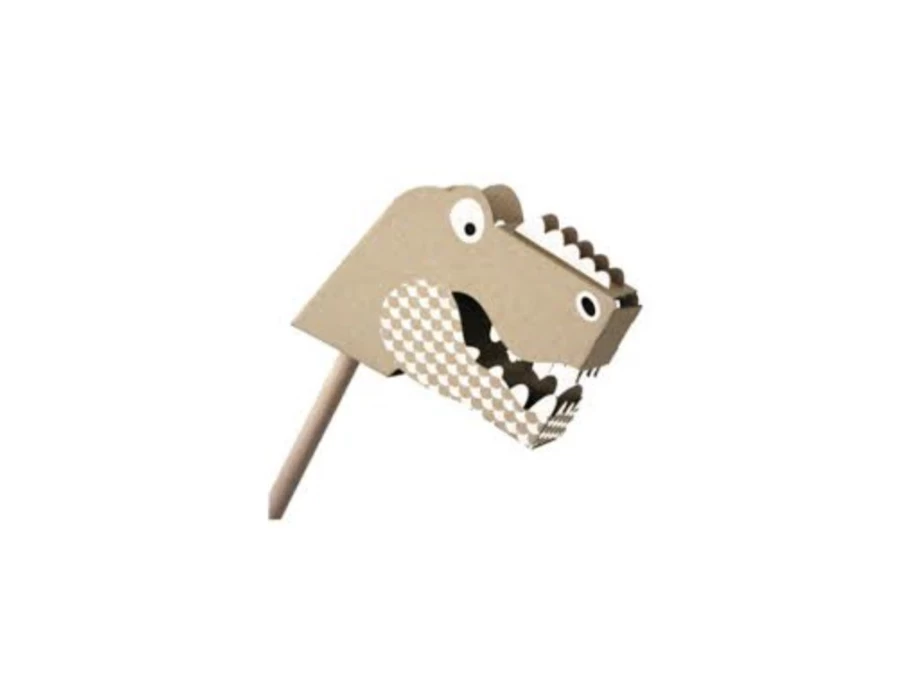 Utukutu Dinosaur Head Made Of Cardboard | Children'S Room Accessories