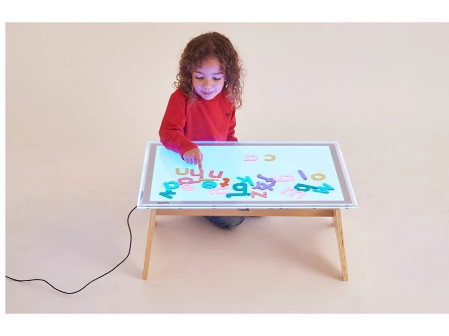 Utukutu Wooden Low Game Table - Folding | Light Panel And Accessories