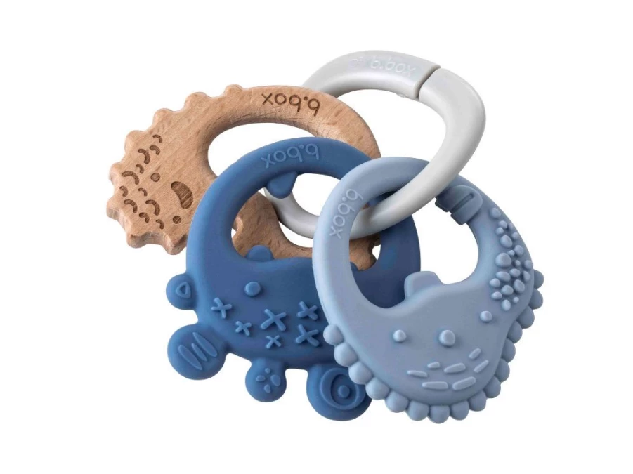 Utukutu Blue Teether Trio - Lullaby Blue | Toys