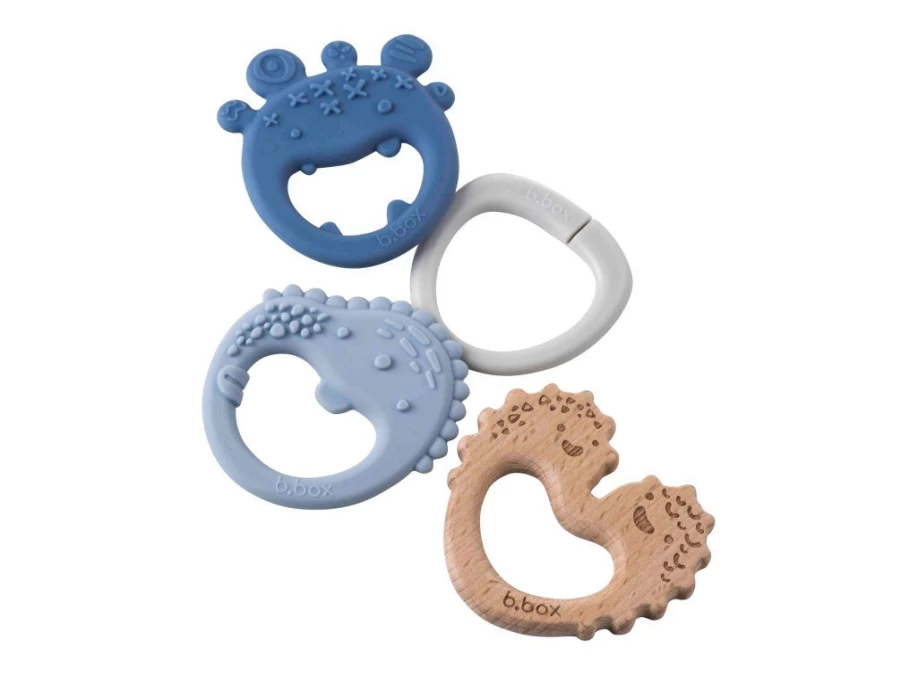 Utukutu Blue Teether Trio - Lullaby Blue | Toys