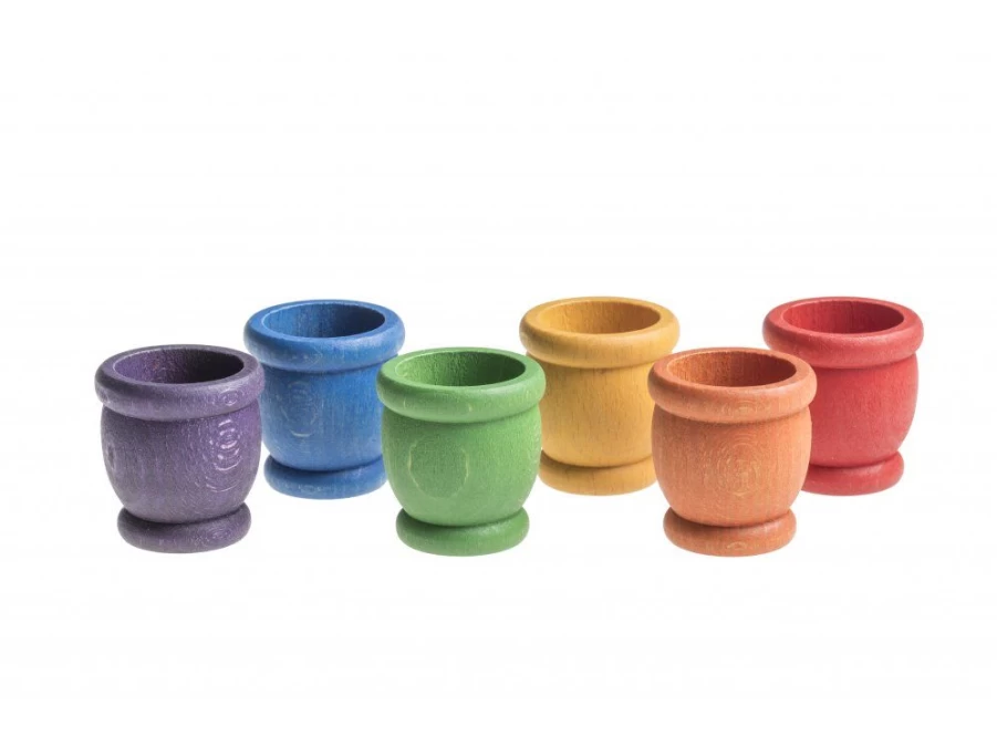 Utukutu Rainbow Sorting Cups (6 Pcs) | Toys