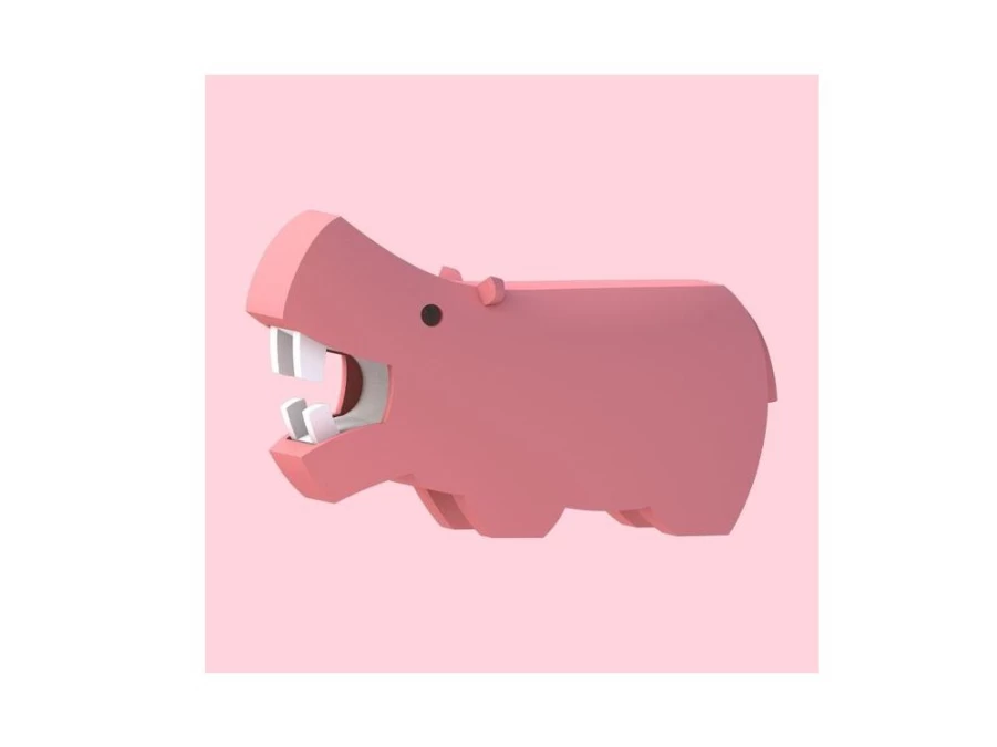Utukutu Hippo Magnetic Folding Toy With 3D Savannah Model | Toys