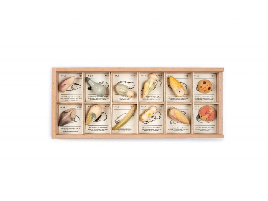 Utukutu Wild Wooden Creatures (12Pcs) | Toys
