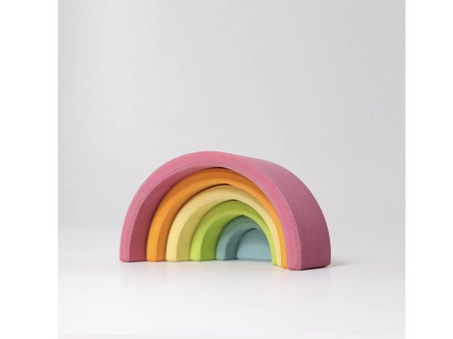 Utukutu Wooden Puzzle Small Rainbow | Toys