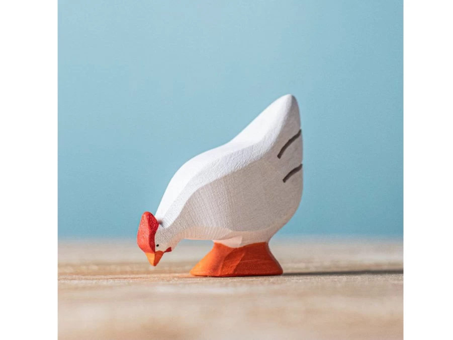 Utukutu Wooden Animal White Hen | Toys
