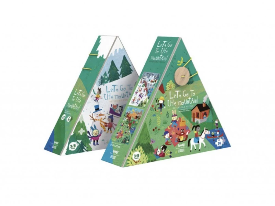 Utukutu Double-Sided Puzzle On The Mountains In Summer And Winter | Toys