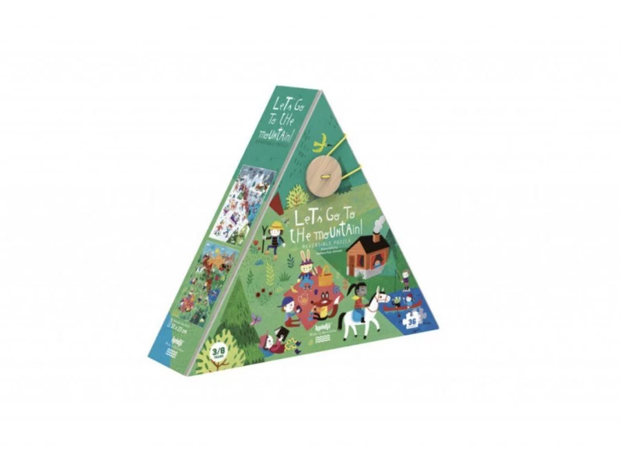 Utukutu Double-Sided Puzzle On The Mountains In Summer And Winter | Toys