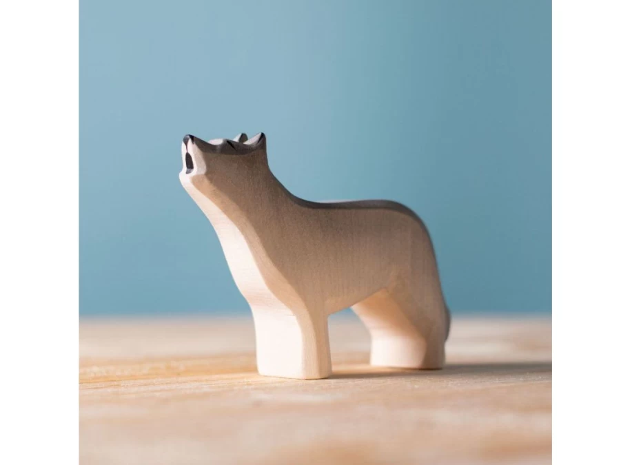 Utukutu Wooden Animal Howling Wolf | Toys