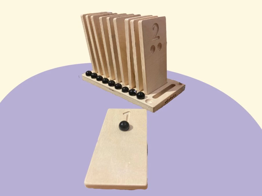 Utukutu Counting Plates With Balls | Montessori Aids