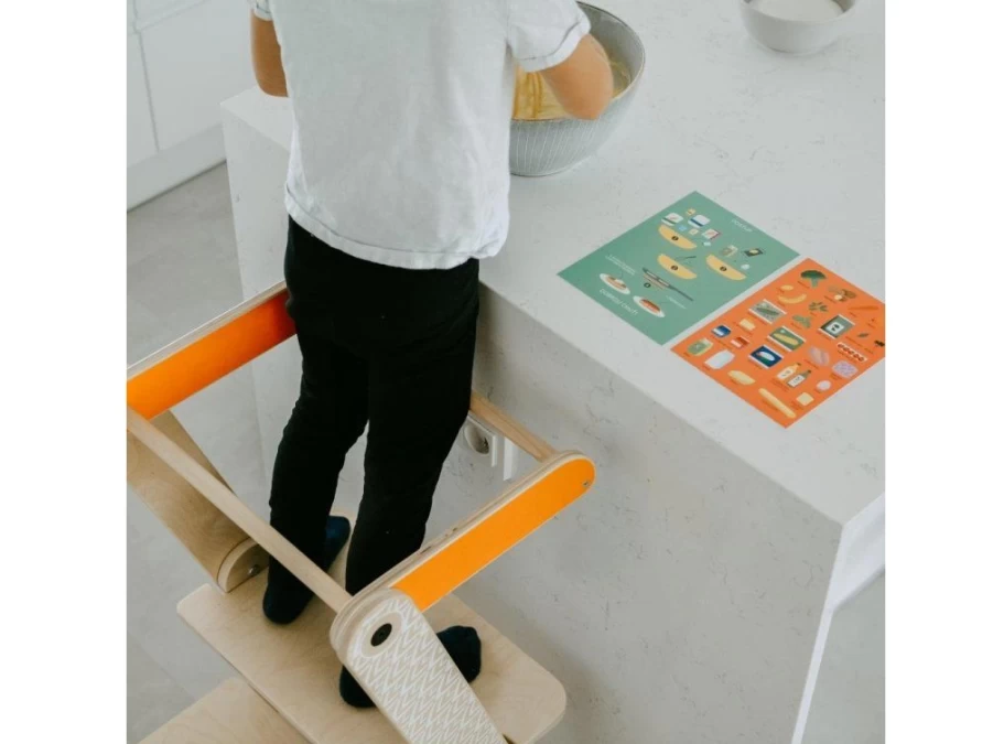 Utukutu Learning Tower For Children Kidhelper White Feather | Mobility And Balance Aids