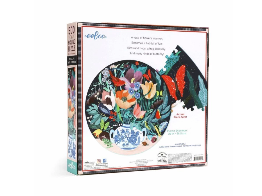Utukutu Puzzle Still Life With A Flower 500 Pieces | Toys
