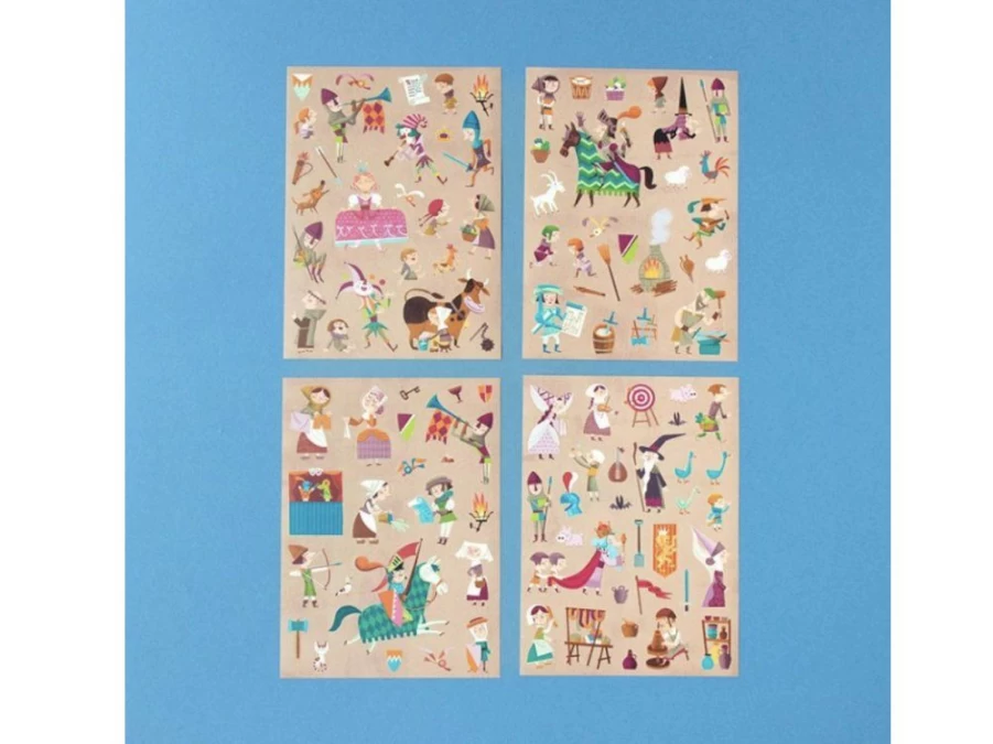 Utukutu Removable Stickers - Middle Ages | Toys