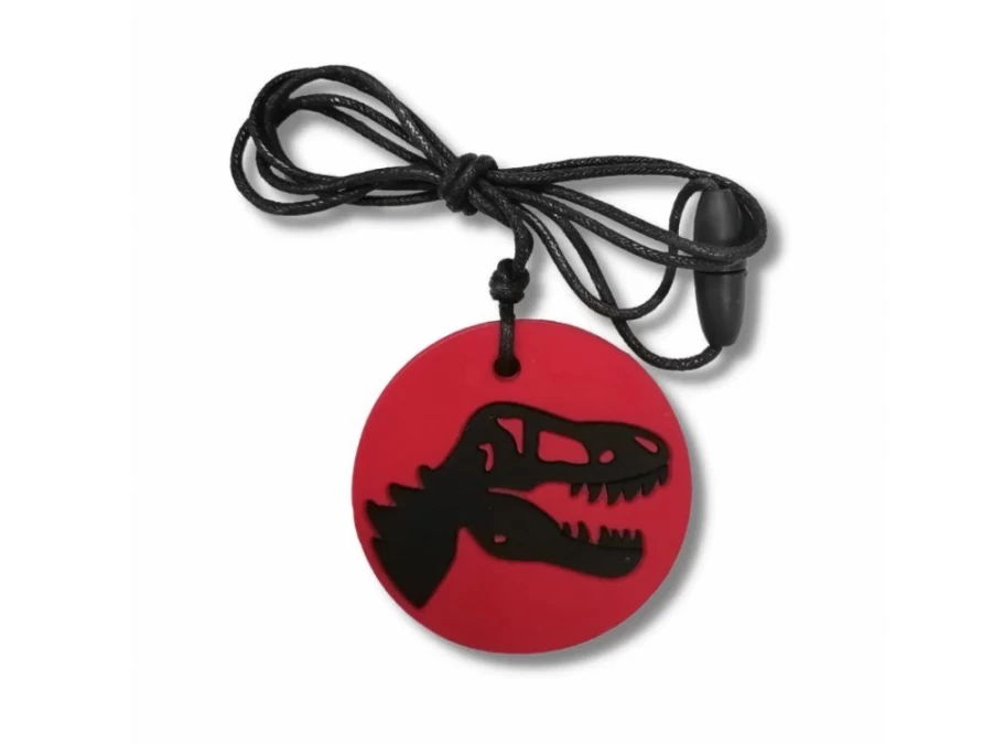Utukutu Calming Pendant Dinosaur, Red | Toys