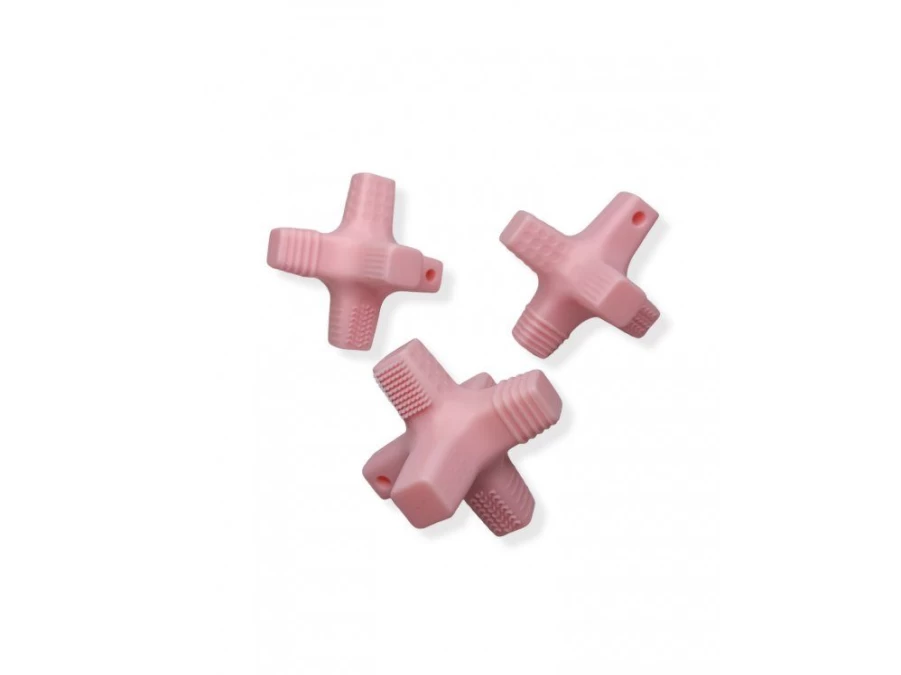 Utukutu Silicone Teether 5 In 1 - Pink | Toys