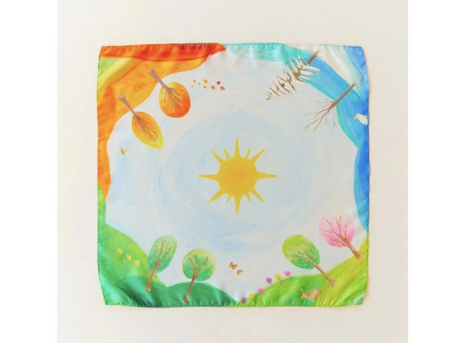 Utukutu Silk Scarf Cycle Of The Year | Toys