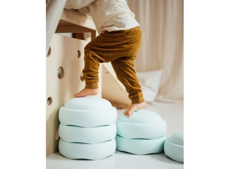Utukutu Balancing Stones Mint - Set Of 6 Pieces | Mobility And Balance Aids