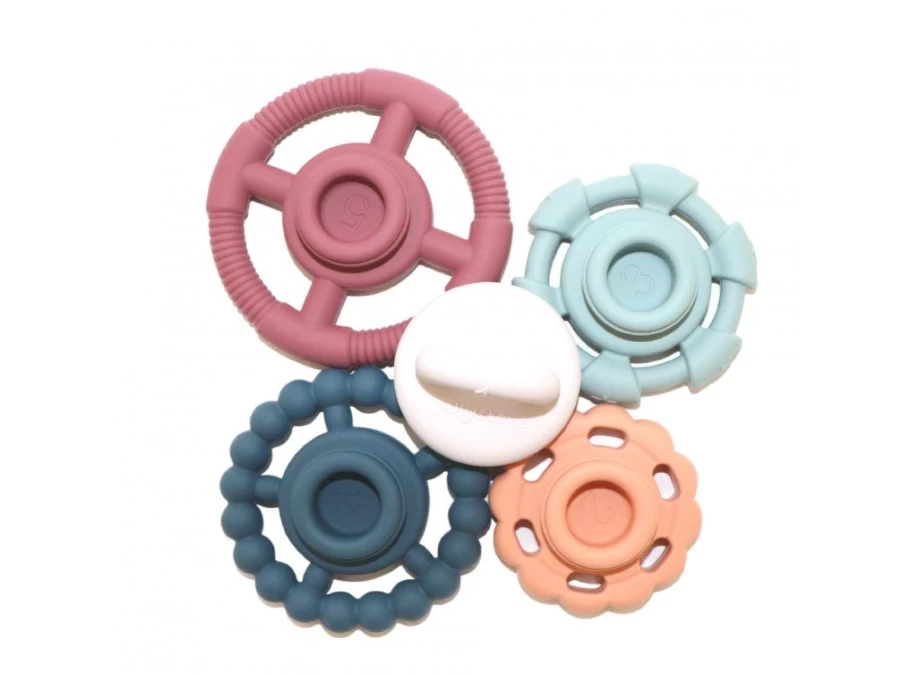 Utukutu Folding Pyramid With Teethers, Earthy | Toys