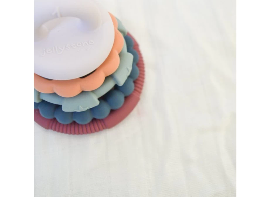 Utukutu Folding Pyramid With Teethers, Earthy | Toys