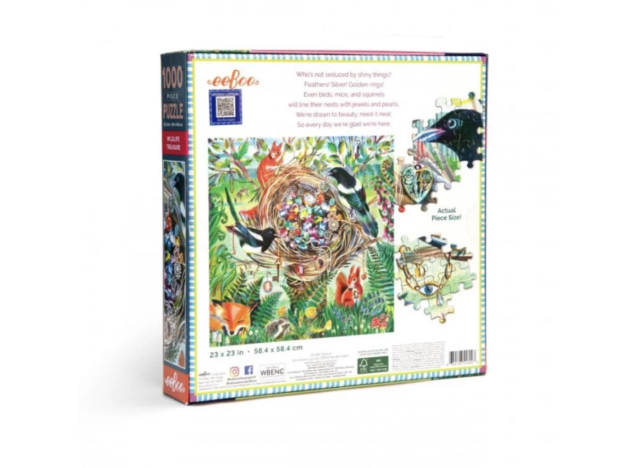 Utukutu Puzzle Nest With Treasures 1000 Pieces | Toys
