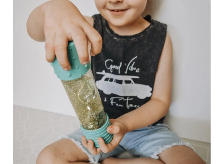Utukutu Sensory Bottle, Mint | Toys