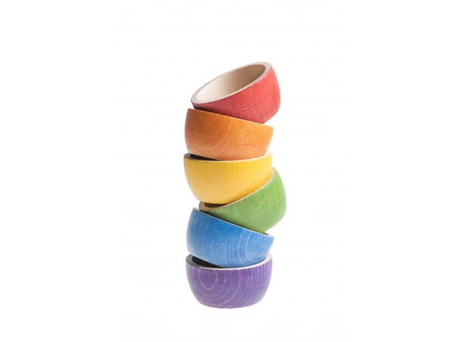 Utukutu Rainbow Sorting Bowls (6 Pcs) | Toys