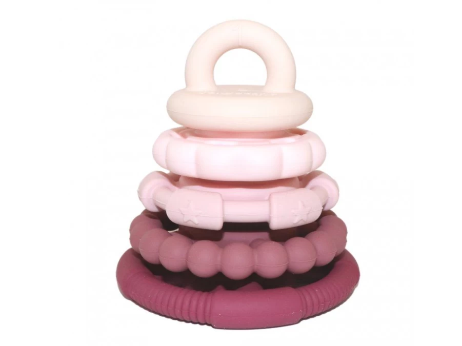 Utukutu Folding Pyramid With Teethers, Pink | Toys